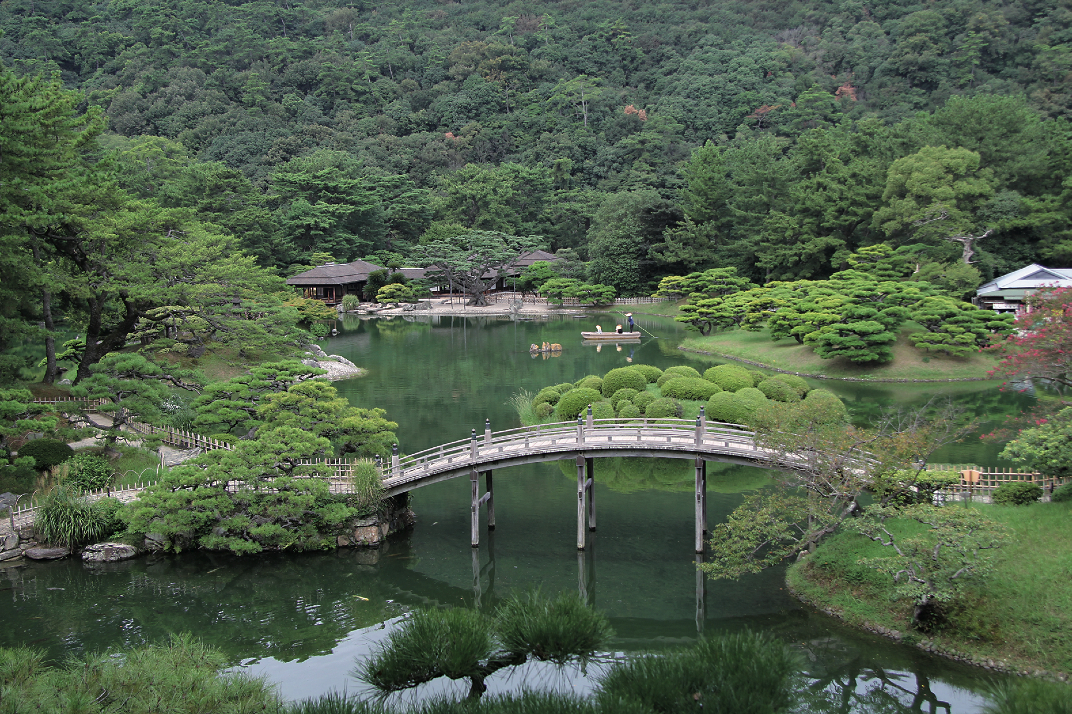 ritsurin garden, takamatsu, japanese garden